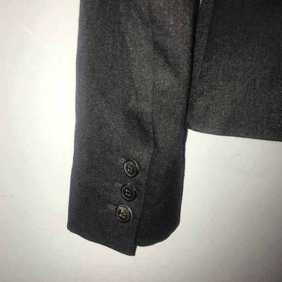 Zara Basic Gray Single Button Blazer Size S - Picture 6 of 8
